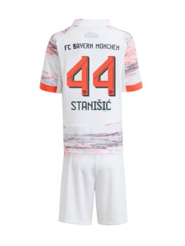 Detské Futbalové oblečenie Bayern Munich Josip Stanisic #44 2025-26 Krátky Rukáv - Preč (+ trenírky)